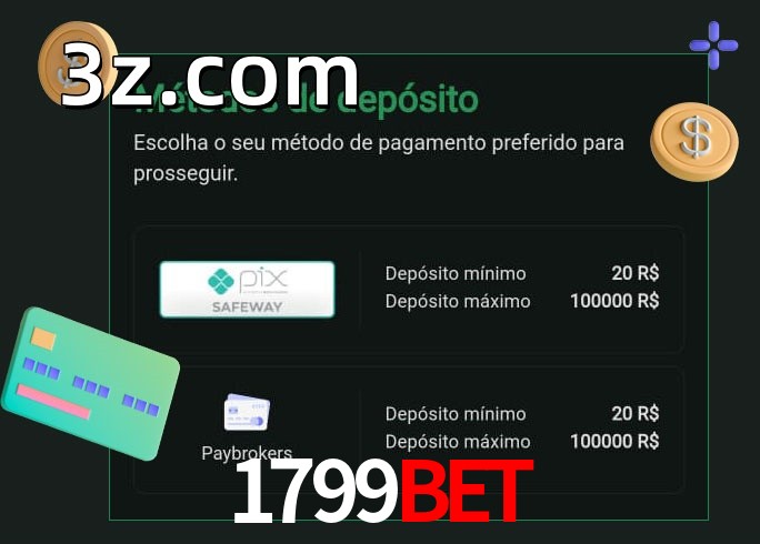 O cassino 1799BETbet oferece uma grande variedade de métodos de pagamento