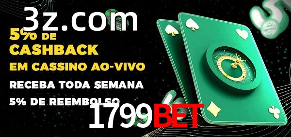 Promoções do cassino ao Vivo 1799BET
